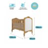 Berço Americano que Vira Cama Harmonia com Capitone Nature/branco - Permóbili Baby 100% Mdf - 4