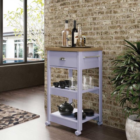 Carrinho Churrasco Ditália BA-130 cor:cinza