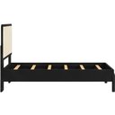 Ver mais imagens de Cama Solteiro com Cabeceira Palhinha 88cm Moss A03 Nero - Lyam Decor