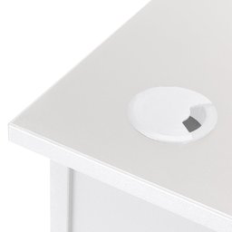 Escrivaninha em Madeira Soho Branca 100x50cm - 4