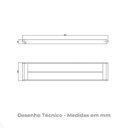 Ver imagem 3 de Porta Toalha com Barra Dupla Versa Black Matte 2042.bl31.060.mt Preto Deca