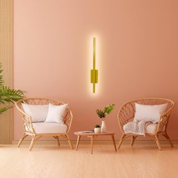 Arandela de Parede Style Dourado Luz Indireta Led 2700k 60cm - 3