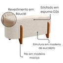 Ver imagem 4 de Puff Recamier Organico Imperial 100 cm Boucle Bege Impo