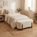 Ver imagem 5 de Puff Recamier Organico Imperial 100 cm Boucle Bege Impo
