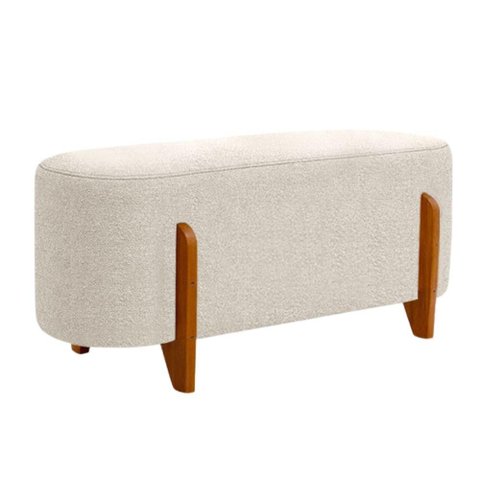 Puff Recamier Organico Imperial 100 cm Boucle Bege Impo