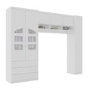 Ver imagem 4 de Conjunto Modulado Infantil Ponte Aérea Eloísa para Quarto de Bebê Branco Phoenix Baby