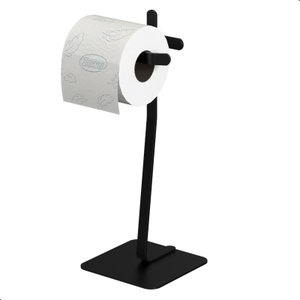 Porta Papel Higiênico de Chão Single Suporte Para Papel Oslo:Preto