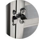 Ver imagem 2 de Porta de Alumínio Abrigo 60x60cm para Água e Gás 1 Folha sem Ventilação Anodizado Brilhante Brimak