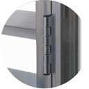 Ver imagem 3 de Porta de Alumínio Abrigo 60x60cm para Água e Gás 1 Folha sem Ventilação Anodizado Brilhante Brimak