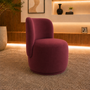 Ver imagem 3 de Poltrona Decorativa Bia Orgânica Suede Recepção Sala Estar Quarto