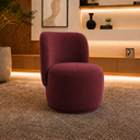 Ver imagem 1 de Poltrona Decorativa Bia Orgânica Suede Recepção Sala Estar Quarto