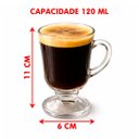 Ver imagem 5 de Caneca Taça Copo Capuccino Chá Café Vidro de 120ml Kit 8pçs