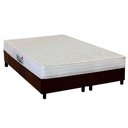 Ver imagem 1 de Cama Box Queen: Colchão Ortopédico Herval AG65 Frontier + Base CRC Suede Brown(158x198)