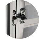 Ver imagem 2 de Porta de Alumínio Abrigo 80x80cm para Água e Gás 1 Folha sem Ventilação Anodizado Brilhante Brimak