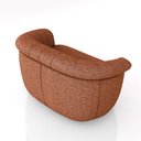 Ver imagem 7 de Sofá Namoradeira Decorativa Latvia 150cm Pés de Madeira Linho Terracota G45 - Gran Belo
