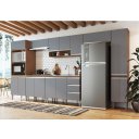 Ver imagem 1 de Cozinha Modulada 7 Peças Athena Freijó Cinza Megasul