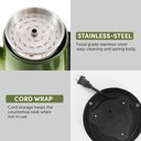 Ver imagem 2 de Elite Gourmet Percolador Vintage, 12 Xícaras, Retro Verde, Aço Inox e Manuseio Seguro