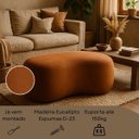 Ver imagem 4 de Puff Feijão Orgânico Moderno 100cm Escultural Suede Curvo