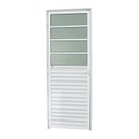 Ver imagem 1 de Porta de Cozinha Linha 25 Vidro Boreal 210cm x 80cm Brimak Abertura Direita Branco