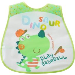 Babador Encanto para Bebê 45x28cm Dino Verde - 1
