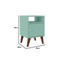 Ver imagem 3 de Mesa Lateral P/ Sala Rt3145 C/ 1 Porta Rustico - Movelbento
