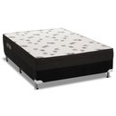 Ver imagem 1 de Cama Box Casal: Colchão Espuma D45 Ortobom Light Ortopilow + Base CRC Suede Black(138x188)