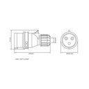 Ver imagem 3 de Plugue Móvel Industrial 2p+t 16 a 220-250 Vca 6 H Tramontina