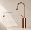 Ver imagem 6 de Torneira Monocomando Capri Rose Gold Aço Inox 304 Goldenx
