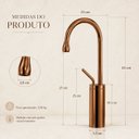 Ver imagem 2 de Torneira Monocomando Capri Rose Gold Aço Inox 304 Goldenx