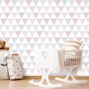 Ver imagem 1 de Papel de Parede Infantil - Triângulos Geométricos 9 Arte Destaque 2 Metros