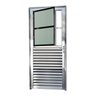 Porta de Alumínio Postigo 210x86cm com Vidro Boreal Anodizado Super Brilhante Brimak - 1
