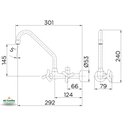 Ver imagem 2 de Torneira de Parede para Cozinha Saida pra Filtro Primor Cromado - Docol