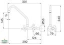 Ver imagem 2 de Torneira de Parede para Cozinha Saida pra Filtro Primor Cromado - Docol