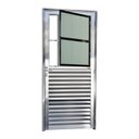 Ver imagem 1 de Porta de Alumínio Postigo 210x86cm com Vidro Boreal Anodizado Super Brilhante Brimak