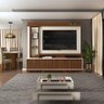 Estante Home Theater Tv Até 65'' Viseu Marroquim / Off White - 5