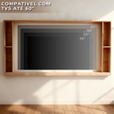 Ver imagem 7 de Estante Grande Luxo para TV até 60" 184cm Byhouse