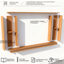 Ver imagem 3 de Estante Grande Luxo para TV até 60" 184cm Byhouse