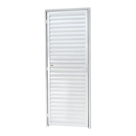 Porta Fechada Linha 25 210cm x 60cm Brimak Abertura Direita Branco
