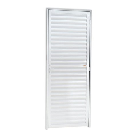 Porta Fechada Linha 25 210cm x 60cm Brimak Abertura Esquerda Branco