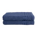Ver imagem 1 de Kit 2 Toalhas de Banho 100% Algodão Linea:azul Jeans