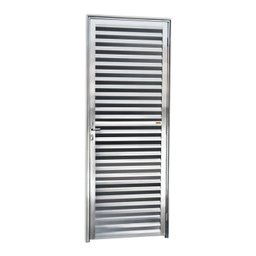 Porta de Alumínio 210x80cm Anodizado Brilhante Super Brimak - 1