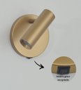 Ver imagem 2 de Arandela Tubo Articulada Foco Dourada C/ Interruptor.:dourado