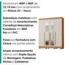 Ver imagem 5 de Guarda Roupa Casal com Espelho 4 Portas 159 cm Domus Cedro Areia Rudk