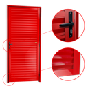 Ver imagem 2 de Porta Veneziana Alumínio 86 Esq. Vermelho Brimak