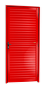 Ver imagem 1 de Porta Veneziana Alumínio 86 Esq. Vermelho Brimak