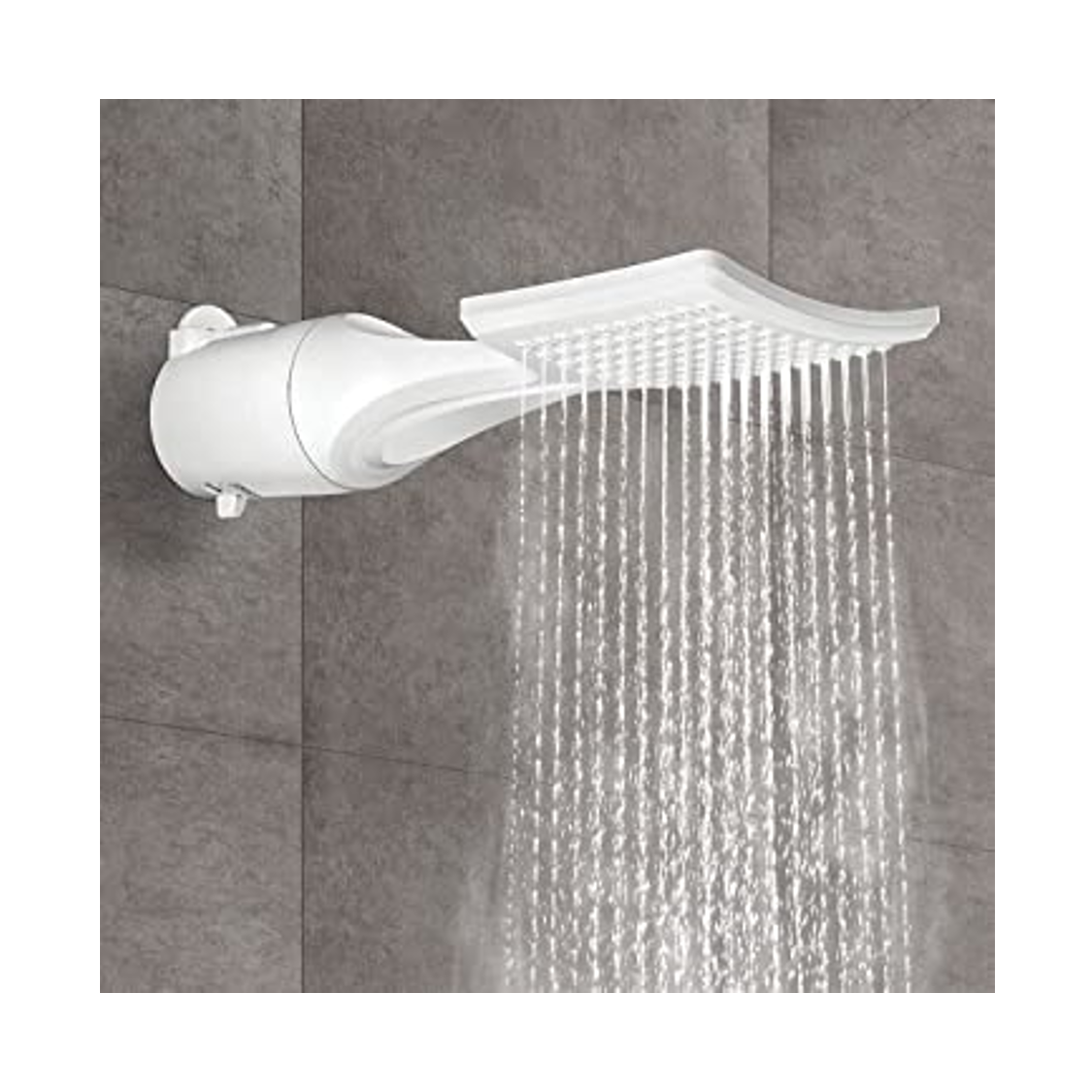 Chuveiro Ducha Elétrico Quadrado Branco Loren Shower 4t:220v/7500w - 6