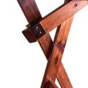 Ver imagem 3 de Jogo Mesa Aparador Bar Dobrável com 2 Cadeiras em Madeira Maciça - Imbuia