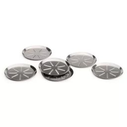 Kit Porta Copos Descanso Aço Inox 6 Unidades Mesa Balcão:inox - 9