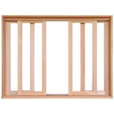 Ver imagem 2 de Janela de Madeira Vitro de Correr Panorâmico Reto Padrão Cedro Batentes de 14 Cm - 1.40(l)x1.00(a)