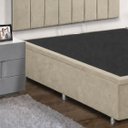 Ver imagem 2 de Base Cama Box Casal com Bau 1,38x1,88 Mts Valentina Vilajo: Suede Bege